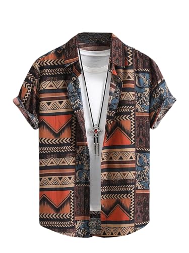 Image of POSHAX Men Shirt|| Shirt for Men|| Casual Shirt for Men (Geomatric)
