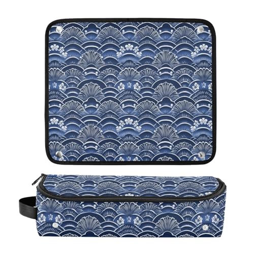 Bolsa de viaje para herramientas de cabello estilo mármol geométrico con tapete resistente al calor para planchas, rizadores y accesorios de cuidado capilar portátil miniatura 3