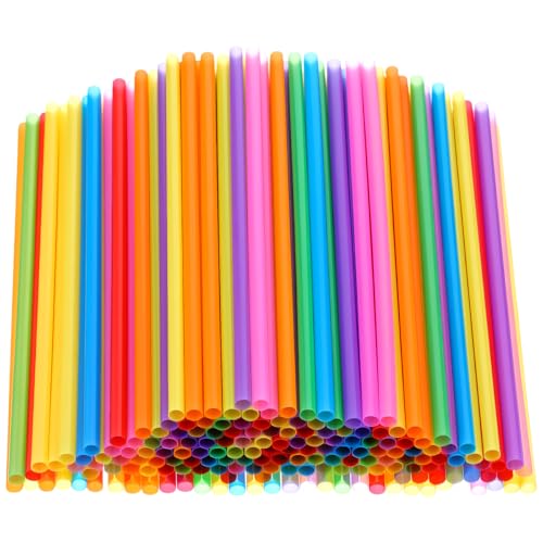 Pitillos plásticos desechables multicolor 1200 unidades miniatura 1