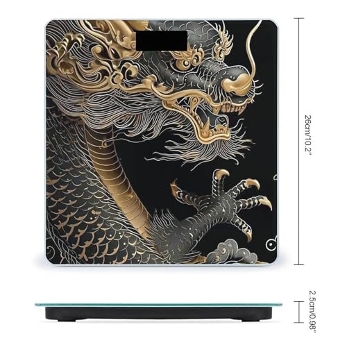 Báscula digital Dragon and Claws en vidrio templado miniatura 2