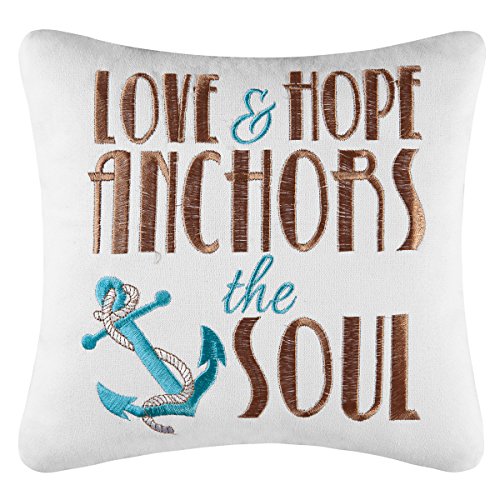Oreiller 25,4 cm, Love & ღ Hope Anchors The Soul Cover