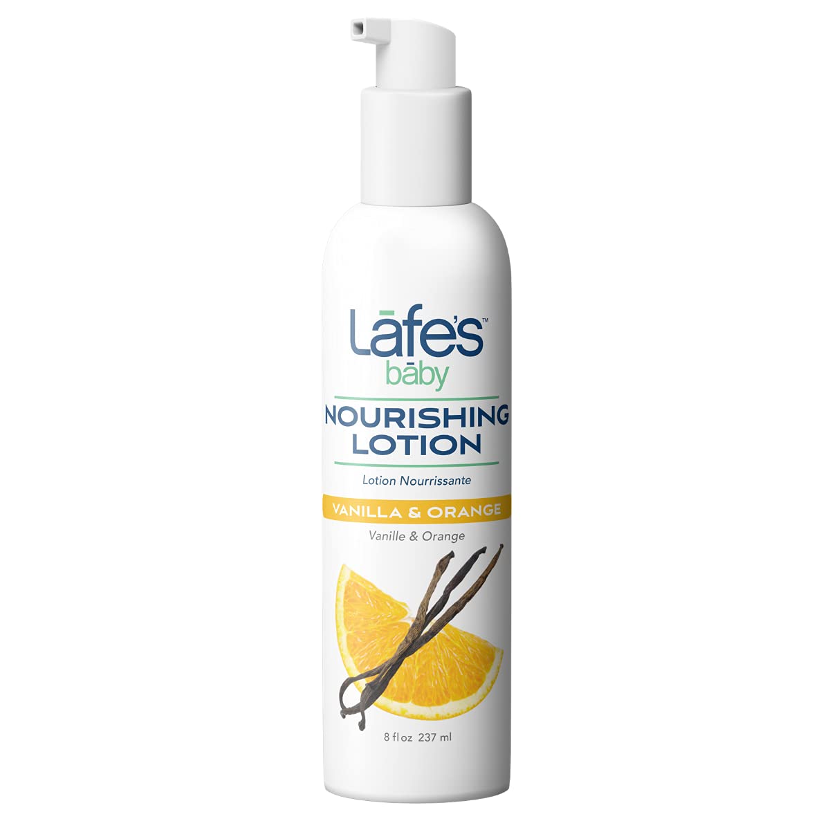 Lafe'sBaby | Baby & Kids Nourishing Lotion - Vanilla & Orange | Natural with No Chemicals (8 oz)