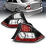 AmeriLite 2 Door L.E.D Taillights Black For Honda Civic - Passenger and Driver Side