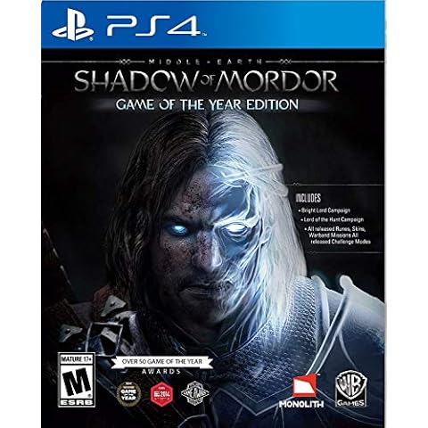 WB Games Shadow of Mordor Game of The Year - Playstation 4 Cover