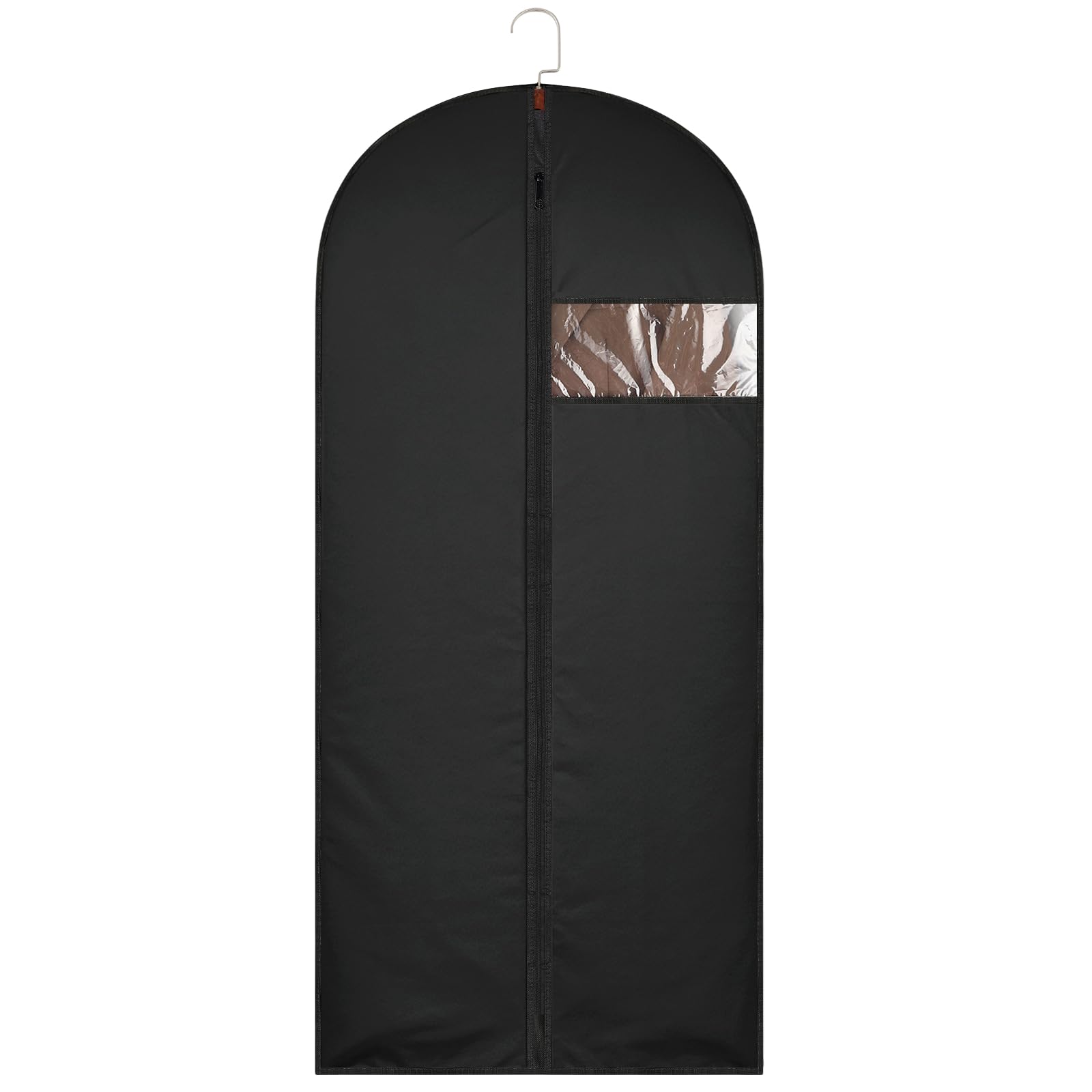 62-Inch Garment Bags Covers Hanging Clothes Bag Suit Cover Bags with Clear Window for Hanging Closet Clothes Storage