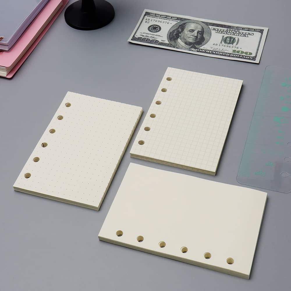 Amazon.co.jp: A7リフィルペーパーバインダー 詰め替え可能ペーパー 6