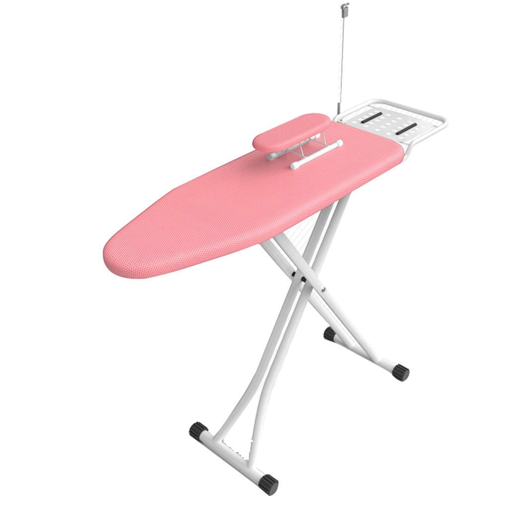 Grande asse da stiro con vassoio con supporto per cavi e supporto per stirare, per casa, camera da letto, soggiorno, asse da stiro, B-110 x 34 x 70