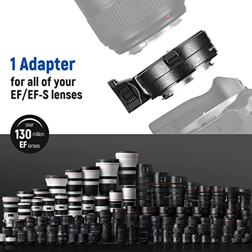 NEEWER EOS R Mount Adapter: EF/EF-S to RF Autofocus Converter Ring for Canon EOS R Series Cameras Max Load: 4.4lb/2kg - Image 3