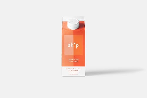 sk*p Limpiador facial y corporal Limpiador facial y corporal equilibrante de microbiomas, ingredientes limpios, sin crueldad, embalaje reciclable
