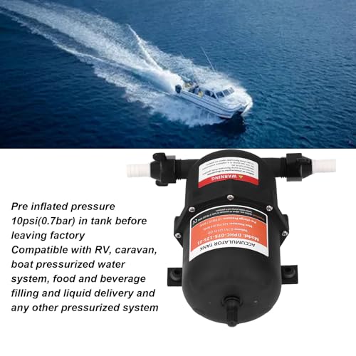 Serbatoio Accumulatore Pressione 0 75 L 125 PSI con Valvola Flusso per Caravan Barche Serbatoio Acqua Pressurizzato Impianti Idraulici