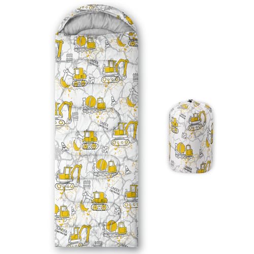 Image of QOOMO Axolotl Cute Camping Sleeping Bags,3 Season Warm & Cool Weather,Lightweight,Waterproof Sleeping Bags for Adults & Kids,Traveling,and Outdoors