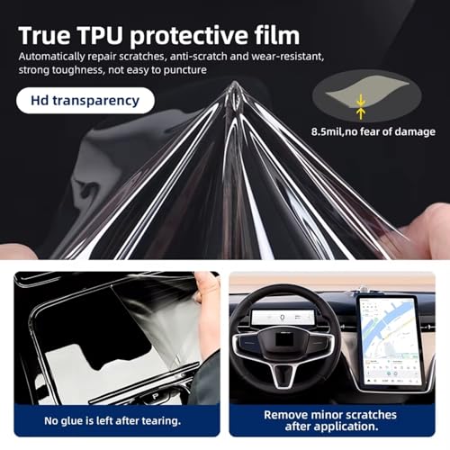 Protection d'écran compatible avec Polestar 3 anti-rayures tactile fluide