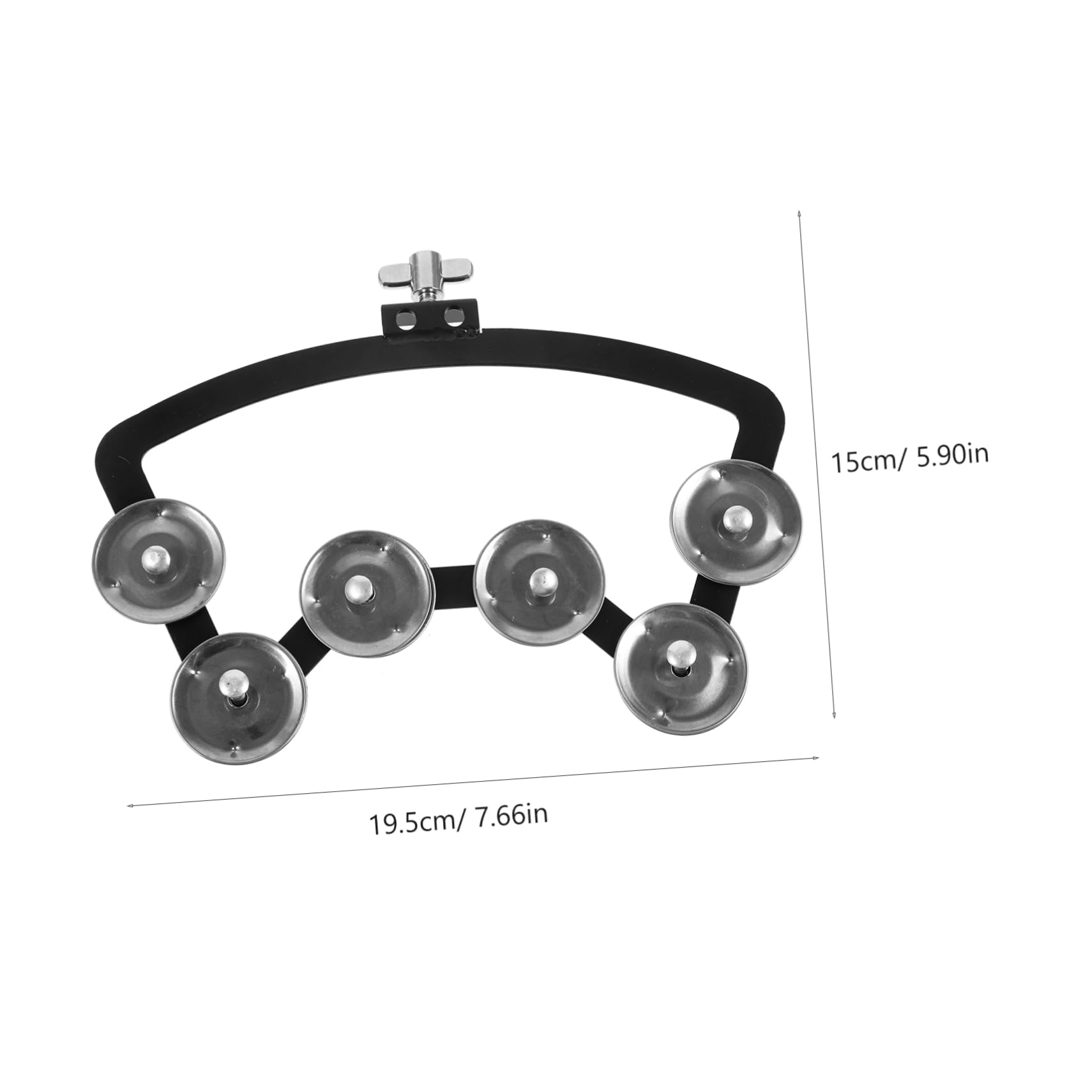 Toddmomy Music Instrument: Drum Tambourine Rattle Mount for Hand Bells Players