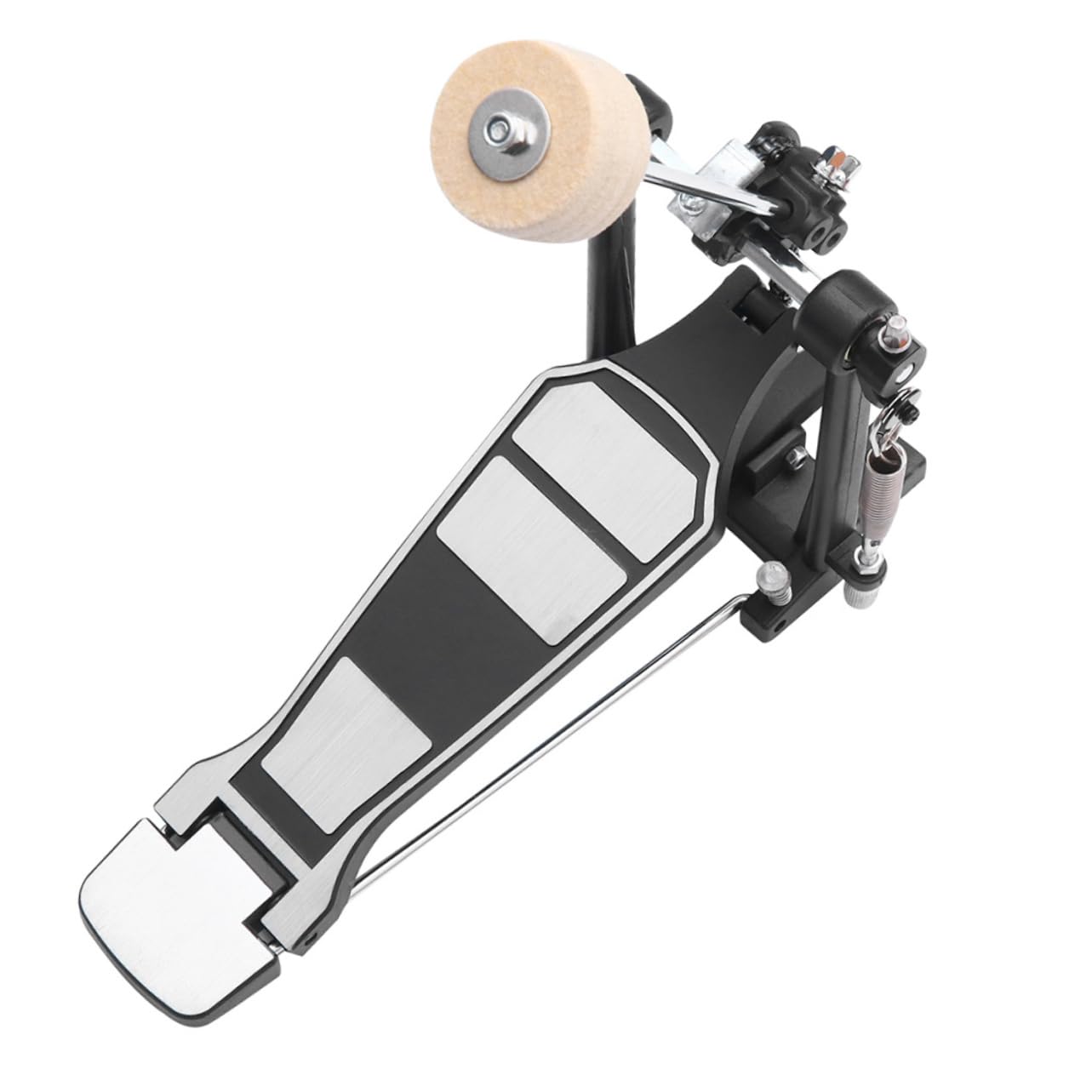 Garneck Professional Drum Set Pedal Replacement Metal Single Kick Drum Pedal Adjustable Hammer for Drummers