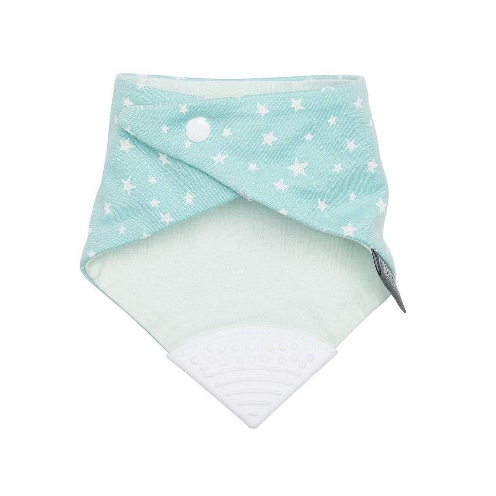 Cheeky Chompers Bavoir Bandana Vert Sauge Étoiles Blanches Taille Unique Enfant