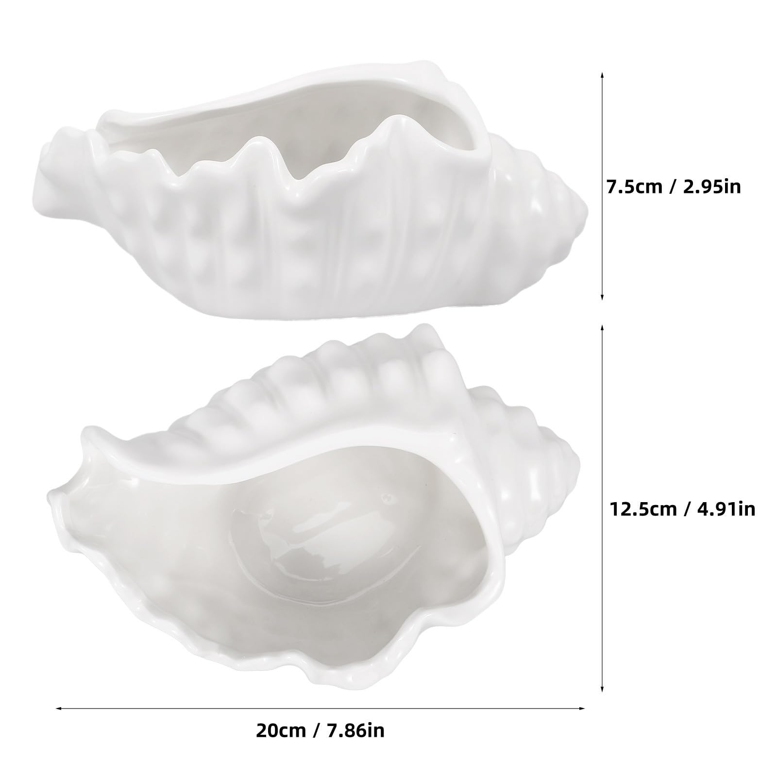 Keramik Schmuckschale in Muschelform Weiß Schmuckorganizer für Ringe und Anhänger Einzigartiges Design für Schlafzimmer und Büro Stilvolles Aufbewahrungsaccessoire