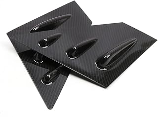 HIGH FLYING 2015-2020 2021 for Subaru WRX STi Window Scoop Louvers Cover ABS 2PCS (Carbon Fiber Style)
