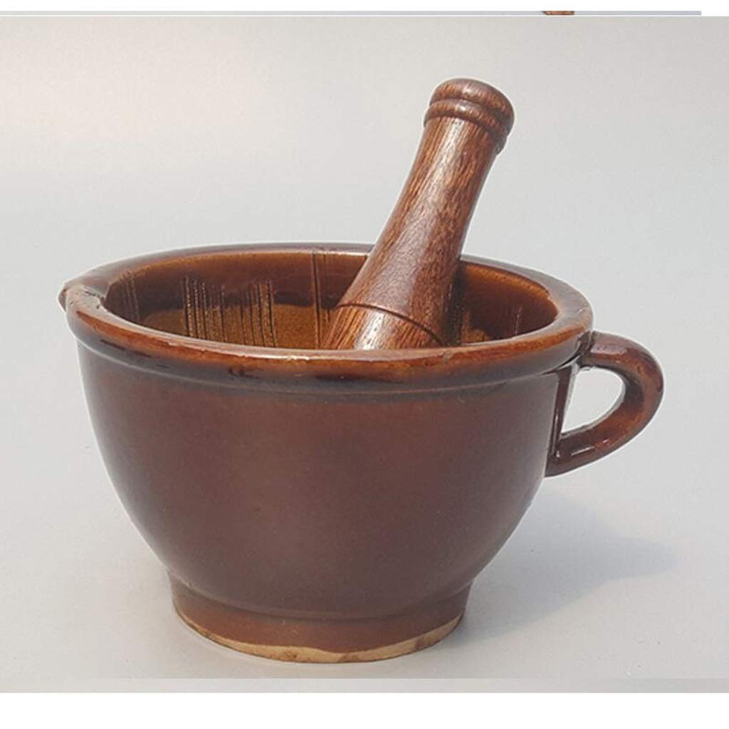Mortar&Pestle Stone Grinder for Spices Seasonings Pastes Pestos and Guacamole Pestle and Mortar Set