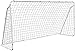 HomGarden 12' x 6' Portable Soccer Goal Football Post Target Net Tournament Regulation Training Aid Ultimate Backyard Outdoor Kids Soccer Goal