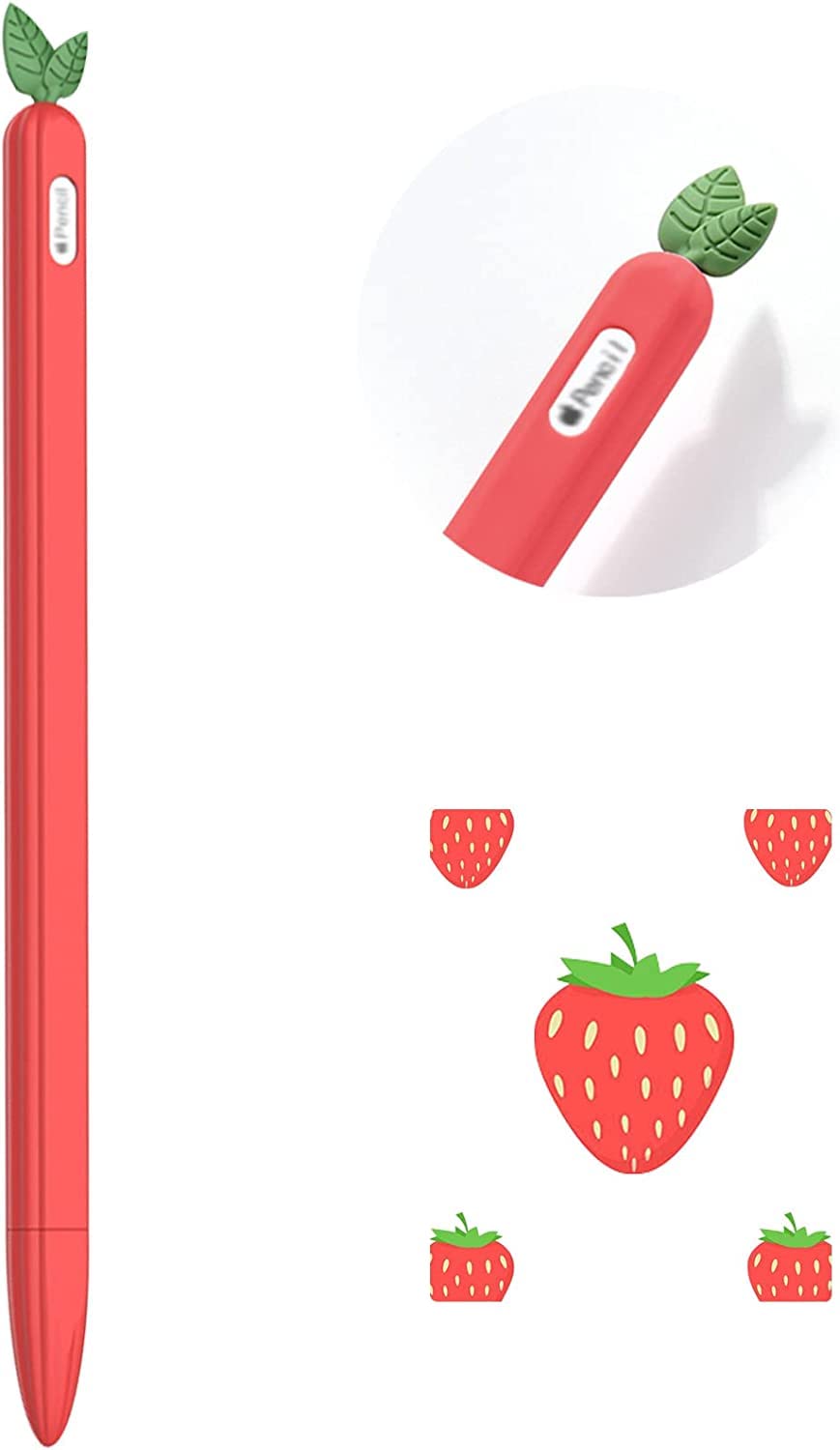 OJOS Case Compatible with Apple Pencil 2nd Generation Case, iPencil Case Sleeve Silicone Soft Protective Cover, Red (B0C6K28G1M) Amazon Price History, Amazon Price Tracker