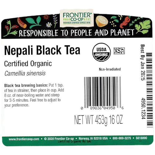 Image of Frontier Bulk Nepali Black Tea, Organic, 1 Pound