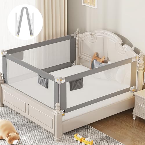 Homewell Bettgitter Für Kleinkinder - Höhenverstellbar & Faltbar 180cm