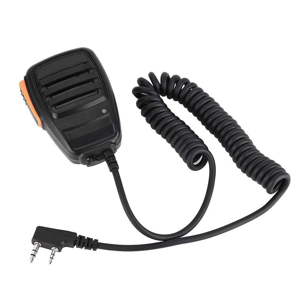 Przenośny ręczny mikrofon głośnikowy ASHATA, 2-pinowy ręczny mikrofon Walkie Talkie Mikrofon ręczny do /Quansheng/ UV5R / 888S