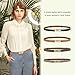 Ovekaut Women Skinny Leather Belt,Solid Color Alloy Turn Lock Adjustable Belt,Ideal for Dresses Jeans Coats Belt (Black+caramel)