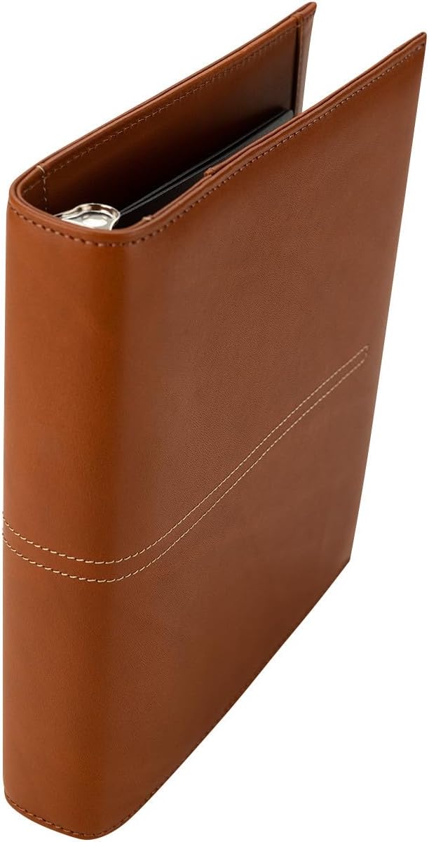 FranklinCovey - Ryder Ring-Bound Binder for FranklinCovey Planners | Leather with Open Closure (Classic, Tan)