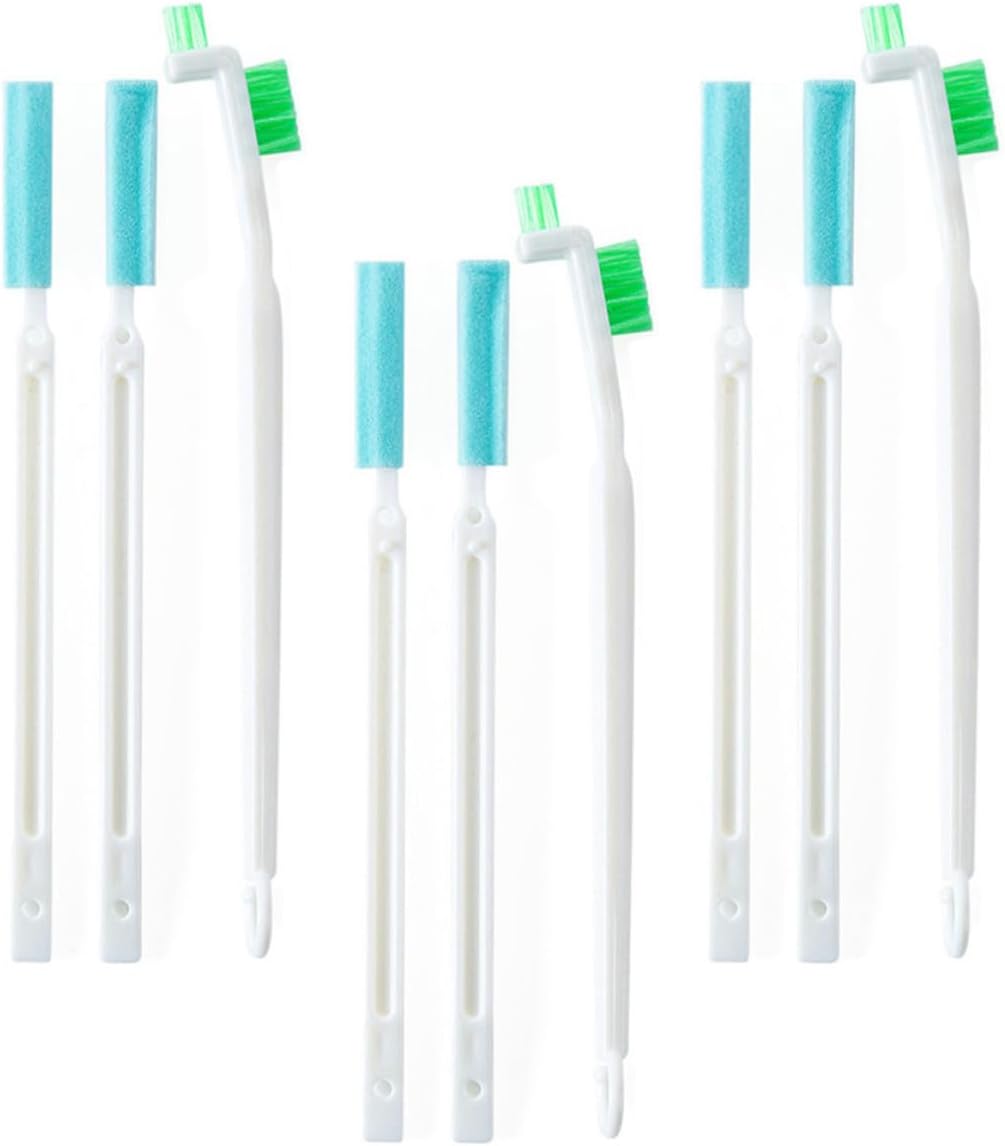 9pcs Practical Cleaning Brush Set for Bottles and Dishes with Long Handle and Abs Material, Sanitary Clean Kitchen Tool for Moms and Home Use