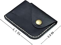 Vista 45 de Leather Card Holder Wallet, Compact Design with Slots for Cards and Cash (light brown)