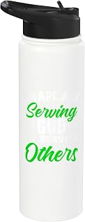 Chaplain Serving God Guardian Religious Clergy Chaplain Stainless Steel Insulated Water Bottle