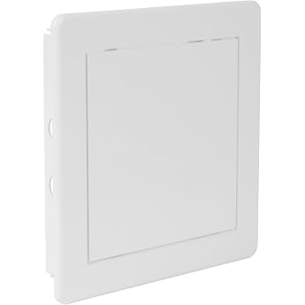 Repa Market Drywall Inspection Flap 15 x 15 cm - White ABS Plastic Cover Fuse Box - Wall & Ceiling Inspection Door Drywall Maintenance Flap Cover Cable Ceiling Tileable Bathtub