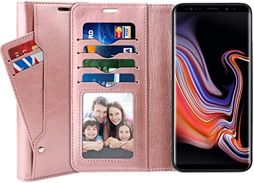 SUPTMAX Case for Samsung Galaxy Note 9 [PU Leather + TPU Base] Galaxy Note Wallet Case [6 Credit Card Slots] Samsung Note 9 Leather Wallet Case