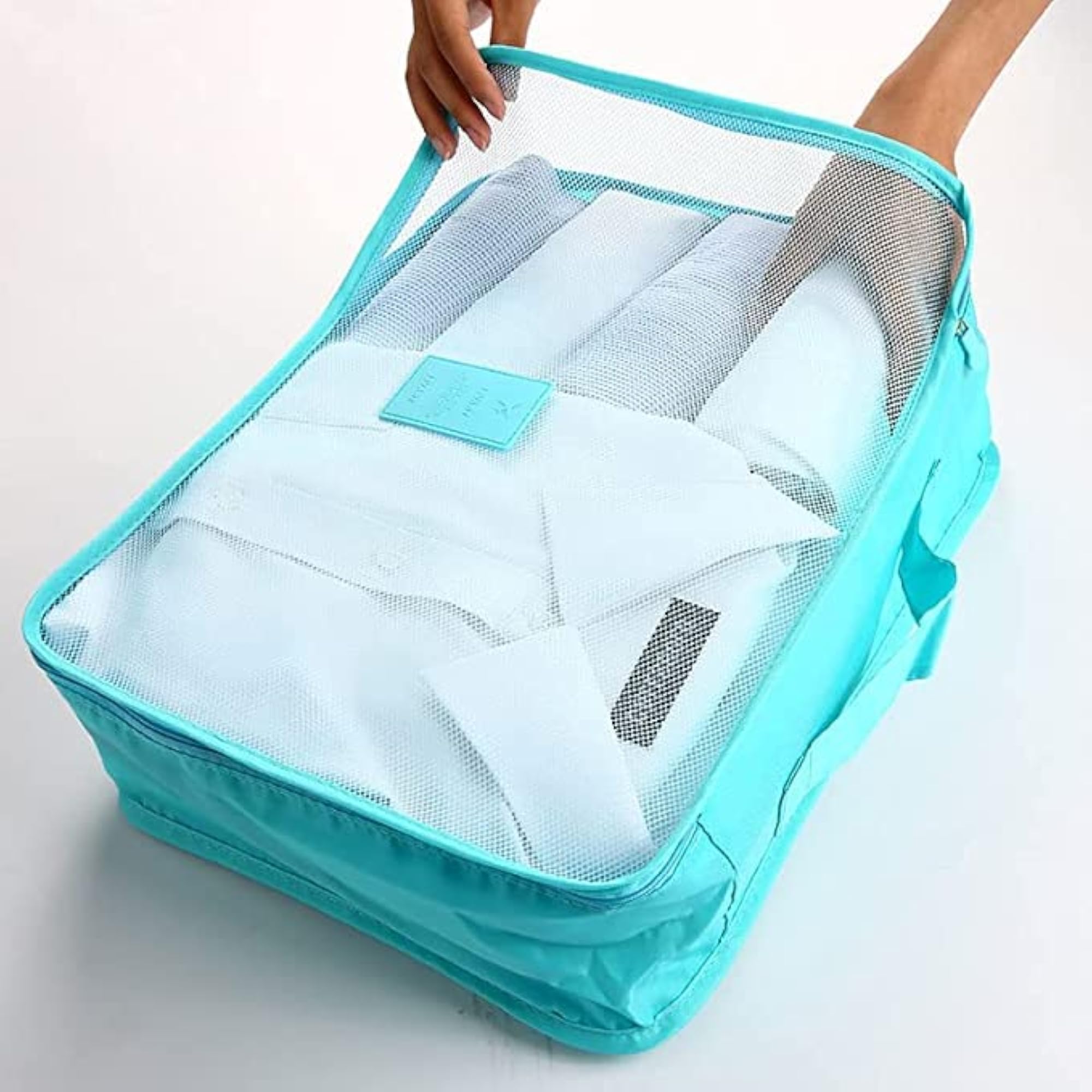 Sky Blue 6-Piece Travel Organizer Pouch Set