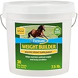 Farnam Weight Builder Horse Weight Supplement, Helps Maintain Optimal Weight and Body Condition with...