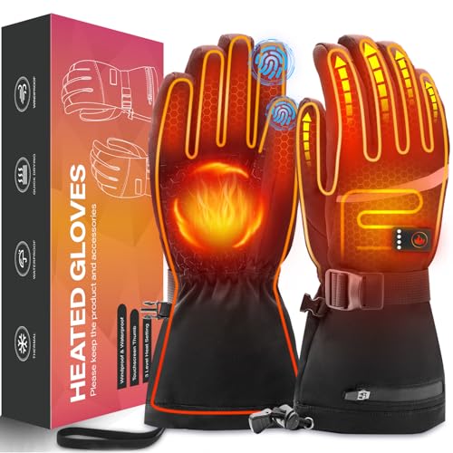 Heated Gloves for Men Women, Rechargeable Hand Warmer Gloves with