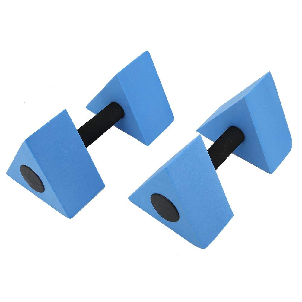 2 Pcs Triangle Dumbbell Eva Water Weights Dumbbells Pool Exercise Water Barbells Children Swimming Fitness Equipment(Blue) Swimming Supplies