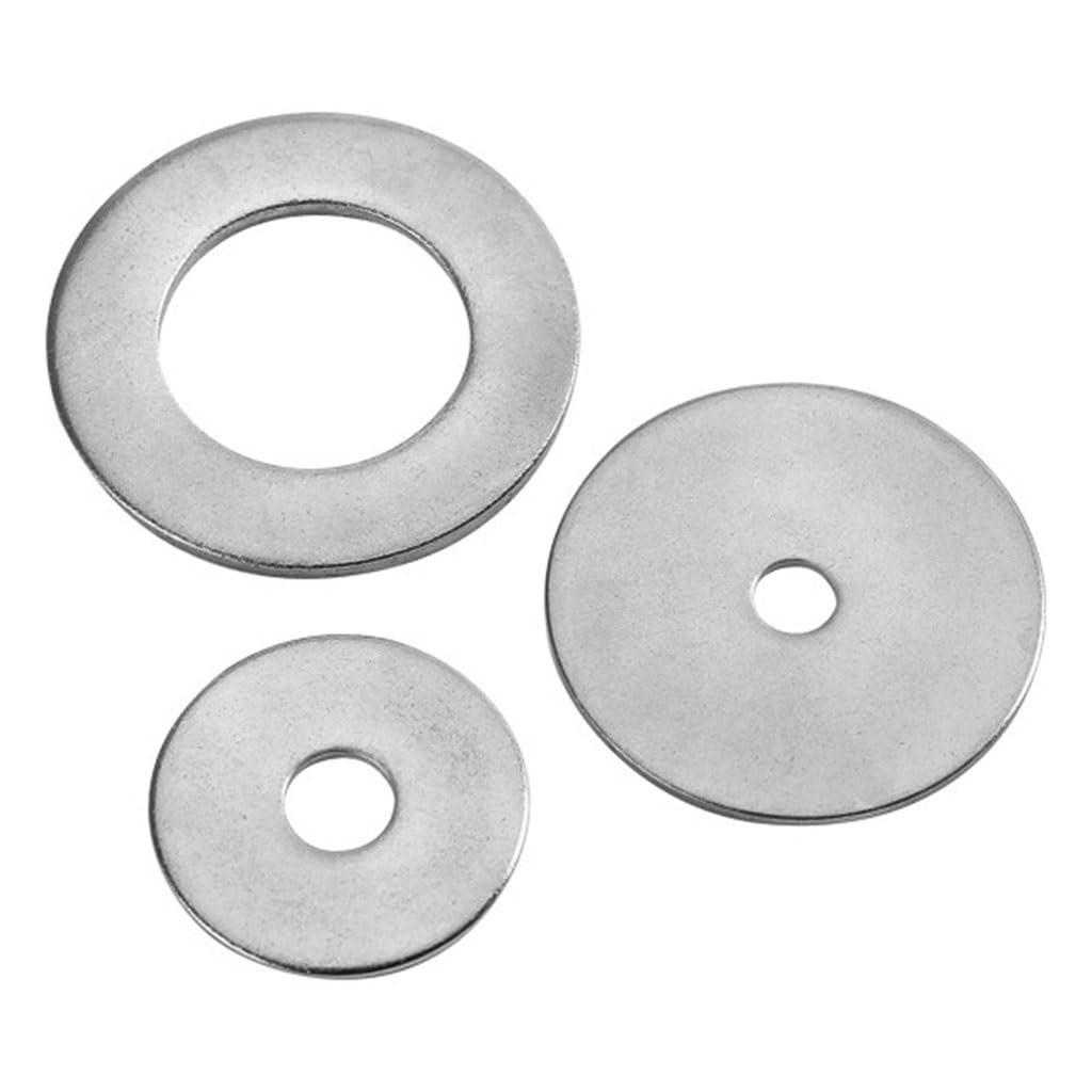 arandelas, Arandelas planas grandes de acero inoxidable M18 M20, arandelas lisas con junta metálica for pernos y tornillos(M20*60 * 2 10pcs)