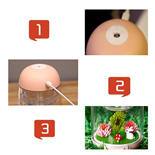 Aekan Micro Landscape Humidifier With Changing Led Light,Adjustable Mist Mode thumb #2