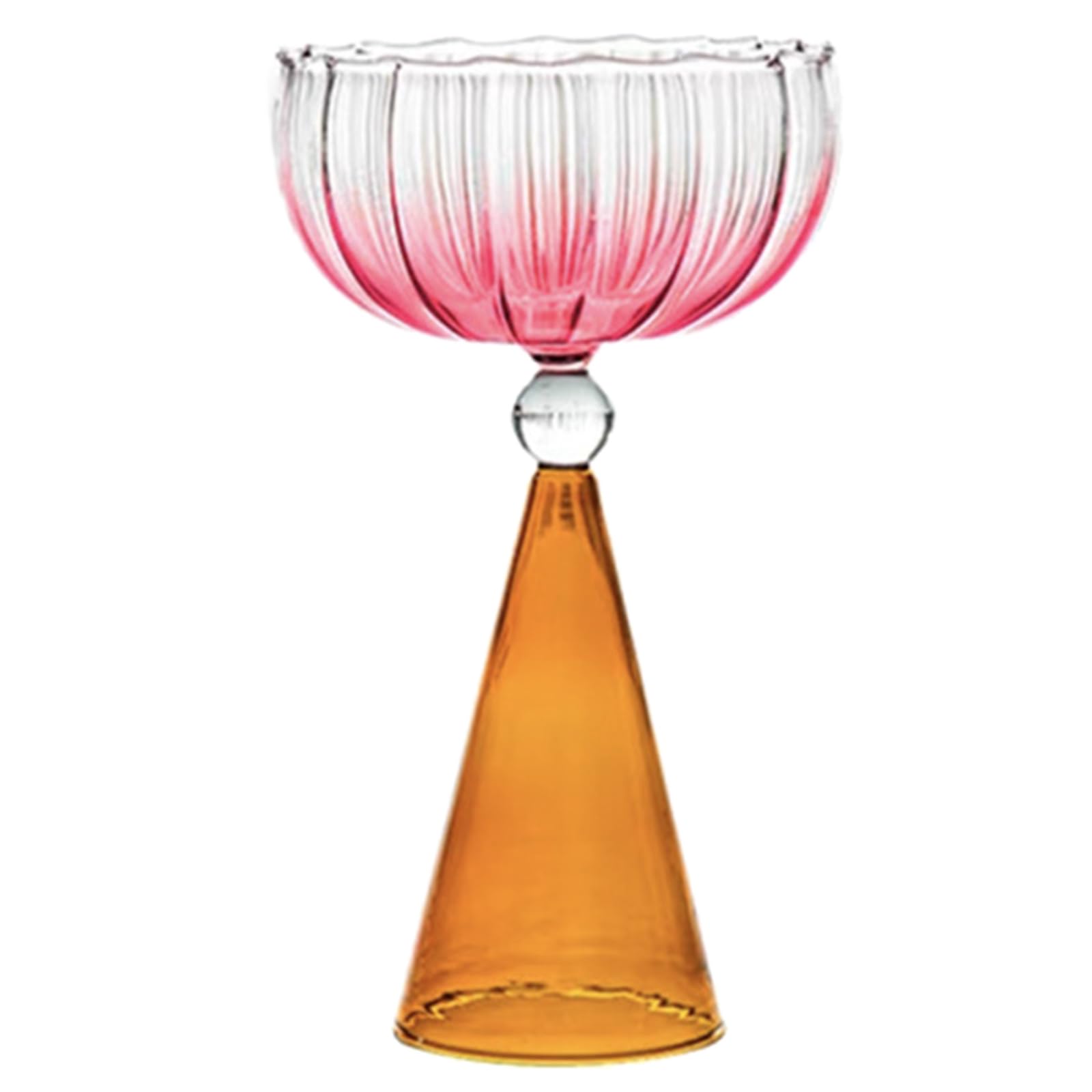 Tsophreniq Wine Cups Colorful Cocktail Cups Kitchen Drinkware Unique Glass Cup Suitable for Gifting and Home Decorations Unique Flower Cup