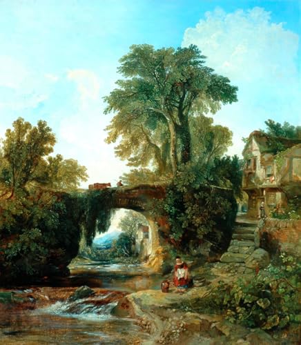 Tableau la collecte de l'eau par William Muller | Poster vintage 60x90cm