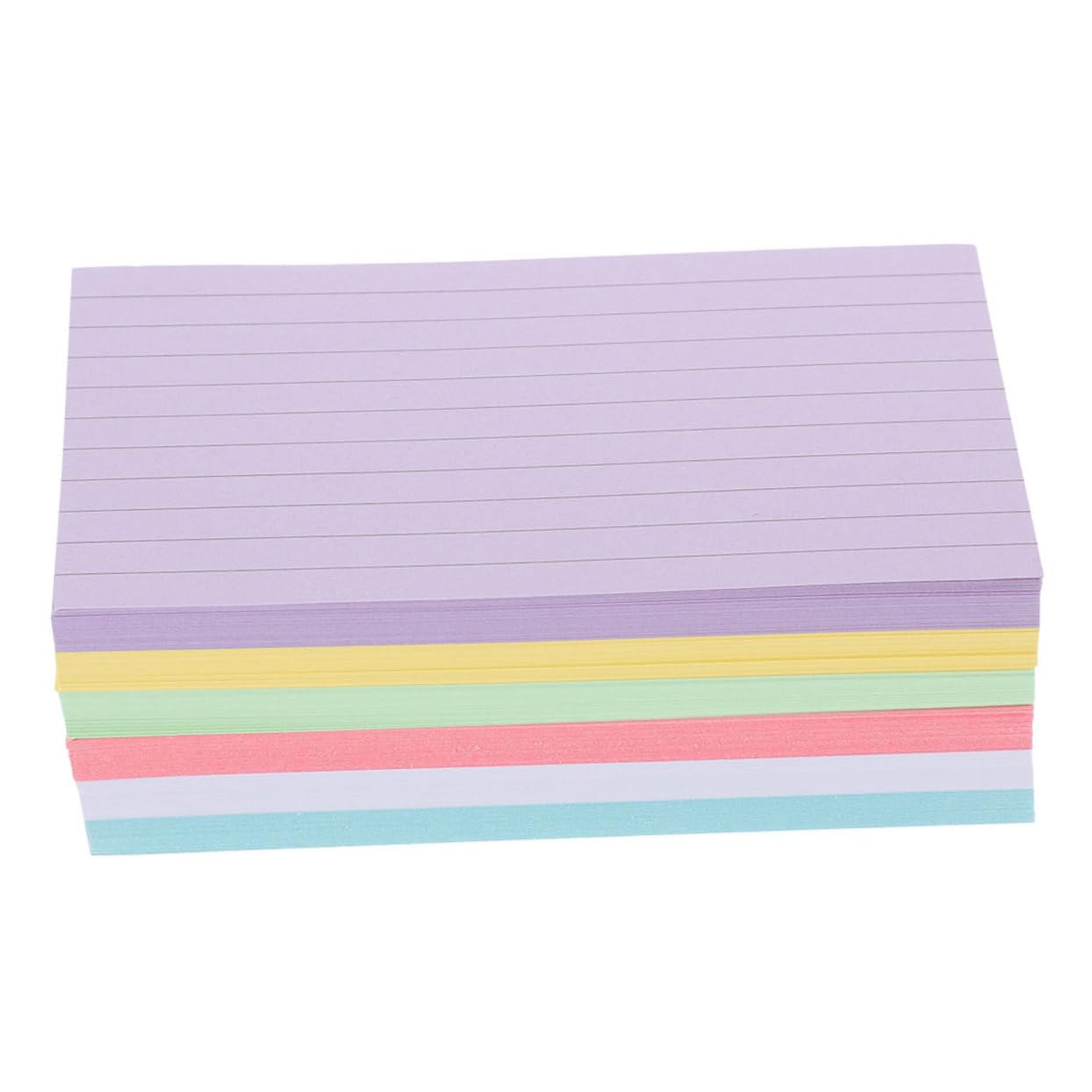 Fiches de Notes Colorées 300 Feuilles en Papier, Cartes Index