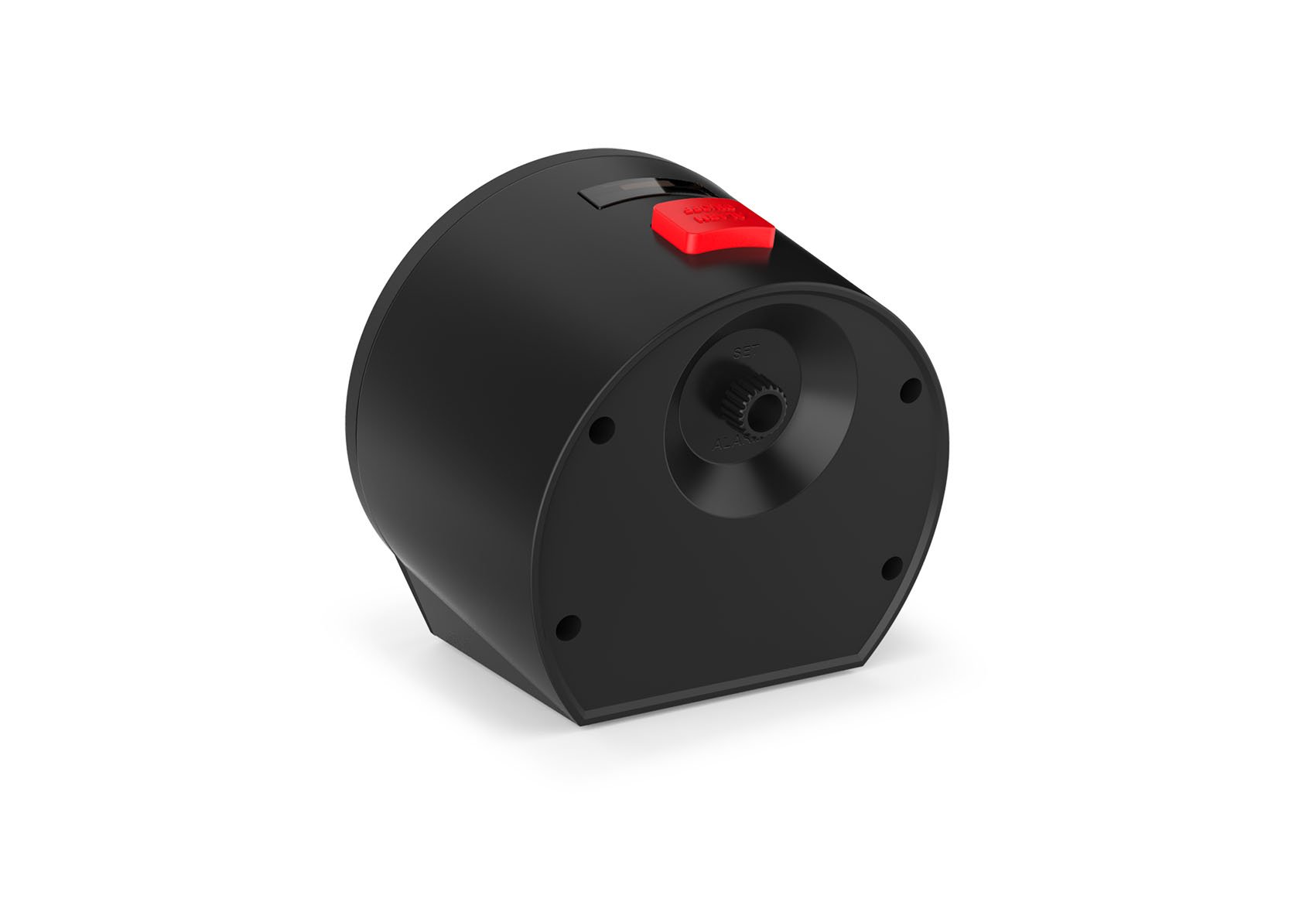 ATRIUM Funkwecker analog schwarz ohne Ticken mit Beleuchtung, Nachtlicht und Snooze A960-20