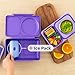 Omie OmieBox UP bento Box for Kids | Insulated Lunch Box | Leak Proof Vacuum Insulated Thermal Food jar | Cooler ice Pack | 2 Compartments (Galaxy Purple)