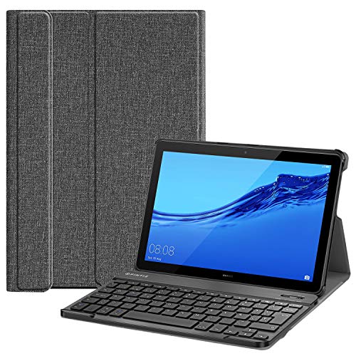 Preisvergleich Produktbild Fintie Keyboard Case for Huawei Mediapad T5 10 (Spanish Layout), Gray