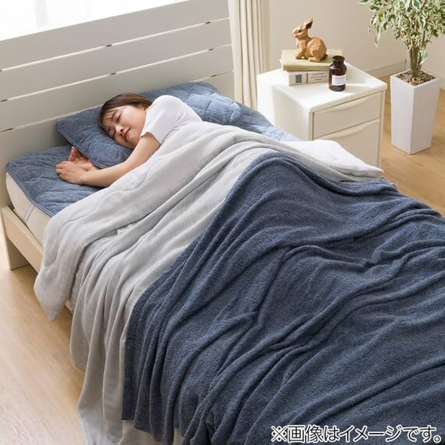 nico　タオルケット Amazon.co.jp: [NITORI] タオルケット 7586547 ネイビー 幅180