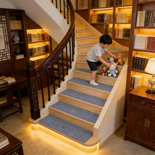 �K�i���ׂ�~�߃}�b�g 22 x 90 cm �h�� ���ی� �]�|�h�~ �L�Y�h�~�������S�y�� �l�G�ʗp �J��Ԃ� �ȒP���t�� �Y���Ȃ� �J�b�gOk �􂦂� 5 X �K�i�p����~��, �K�i�p�}�b�g �ƒ�/������/�I�t�B�X/���ݎg�p��, B