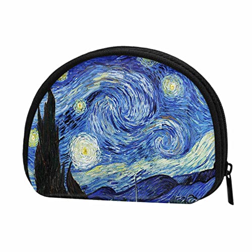 IBILIU Small Coin Purse Starry Night Mini Wallet Coin Pouch Change Purse For Women Men