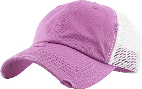 Image of Classic Plain Ponytail Messy High Bun Headwear Adjustable Cotton Trucker Mesh Glitter Hat Baseball Cap